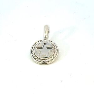 David Yurman Star Amulet Pendant Sterling Silver Estate DY698